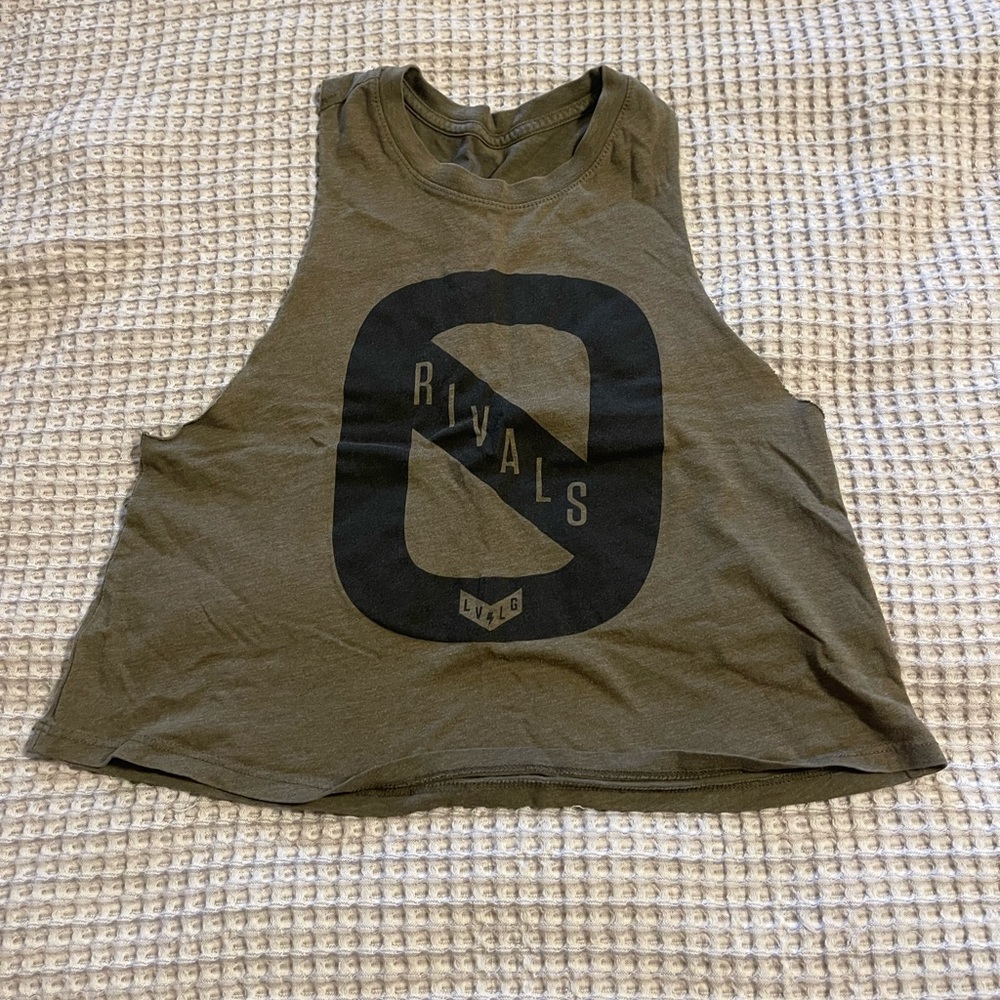 Live Large Small Graphic Racerback Tank